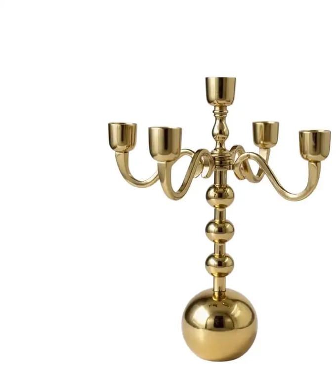 Mansion atmosphere Kandelaar goud 5 armen 35cm
