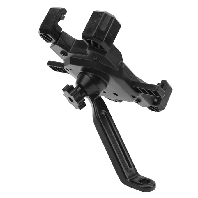 Support Téléphone Support Navigateur GPS Fixation Rétroviseur pour Moto EScooter VTT black