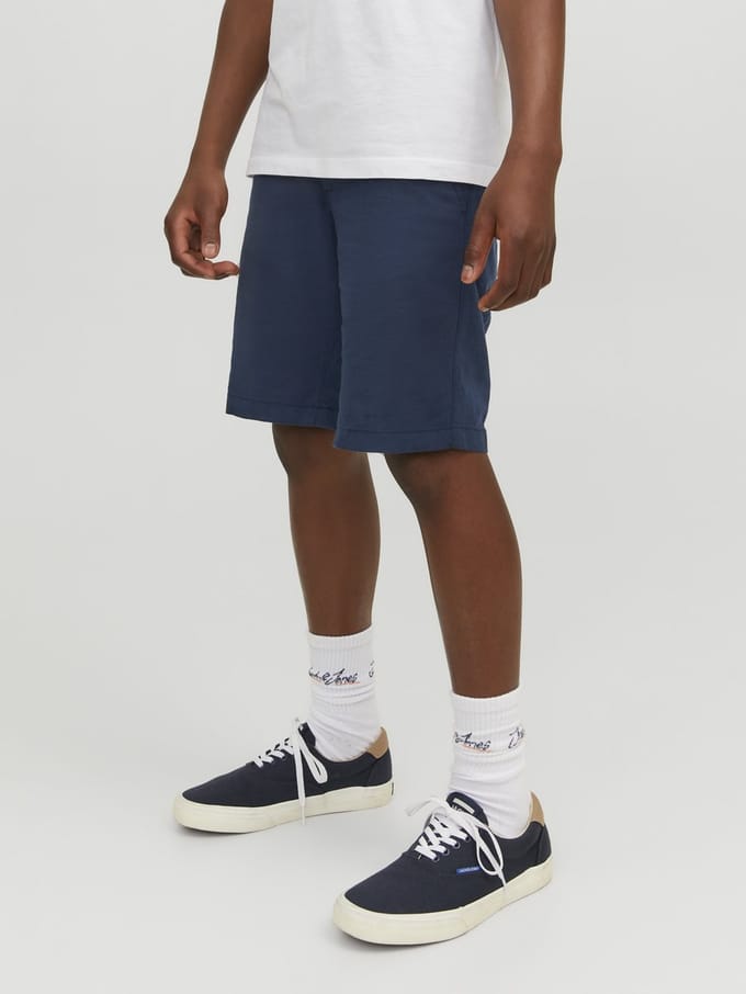 Jack & Jones bermuda jongens - donkerblauw - JPSTdave - maat 170