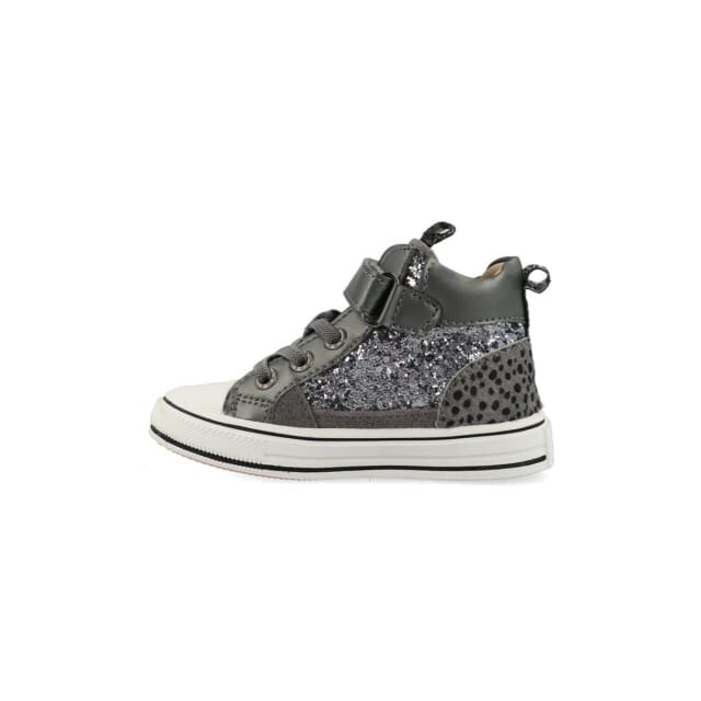 Sneakers | Meisjes | silver grey | Leer | Shoesme | Maat 35