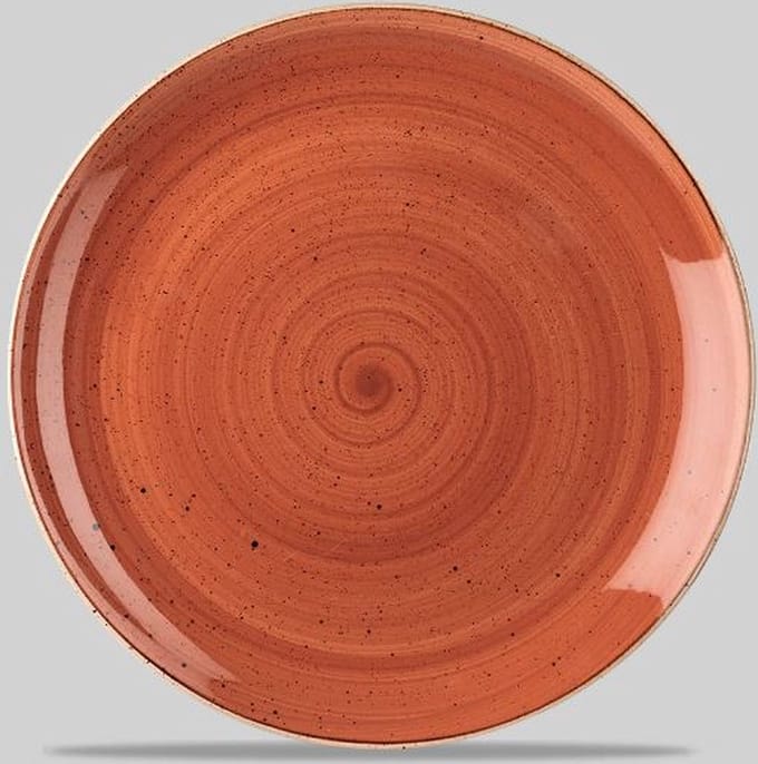 Studio prints bord- 21 cm- oranje - ontbijtbord - stonecast