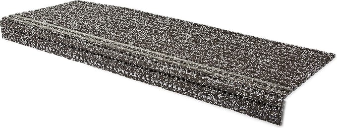 Rubbermagazijn - Trapmat ultragrip - 2 stuks - Bruin - 25x73cm - Dikte 0.7 cm