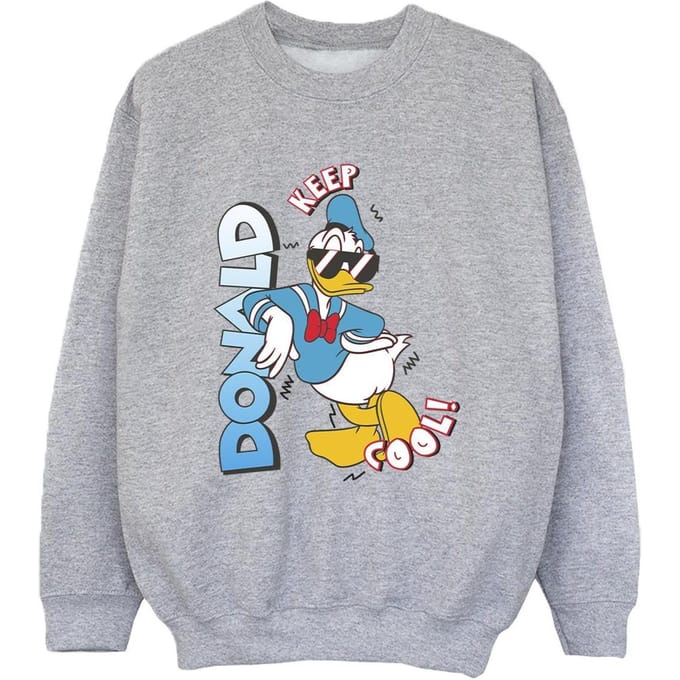 Disney Jongens Donald Duck Cool Sweatshirt (Sportgrijs)
