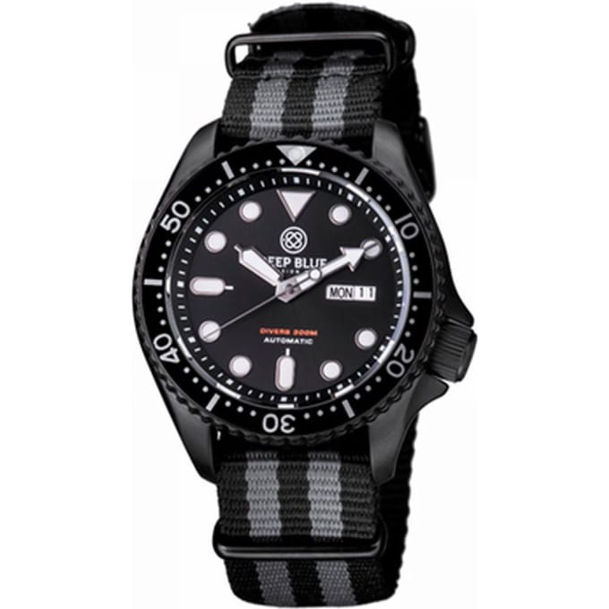 Deep Blue Diver 300 Nato Automatic NATODIVERPVDBLK