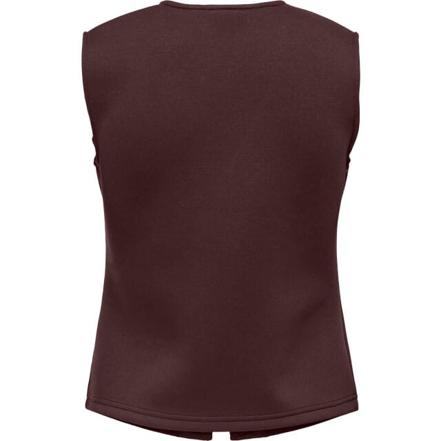 Only Onlnaomi s/l vest swt decadent chocolate/g