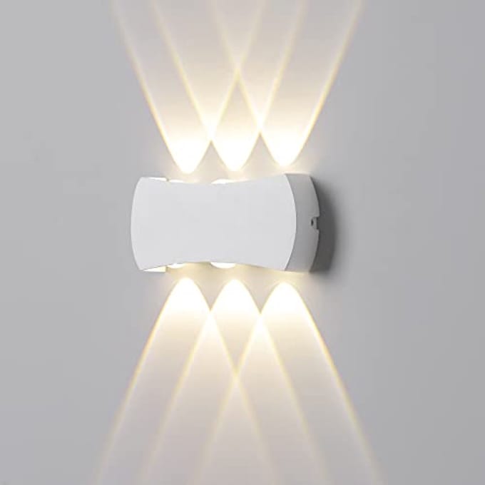 Moderne waterdichte wandlamp voor binnen en buiten - 6W, 3000K warmwit, IP65