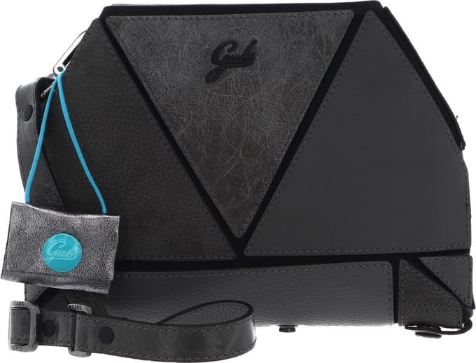 Gabs Leren Schoudertas Yuuko Momu Sendai Crossbody Bag Grafite Grijs