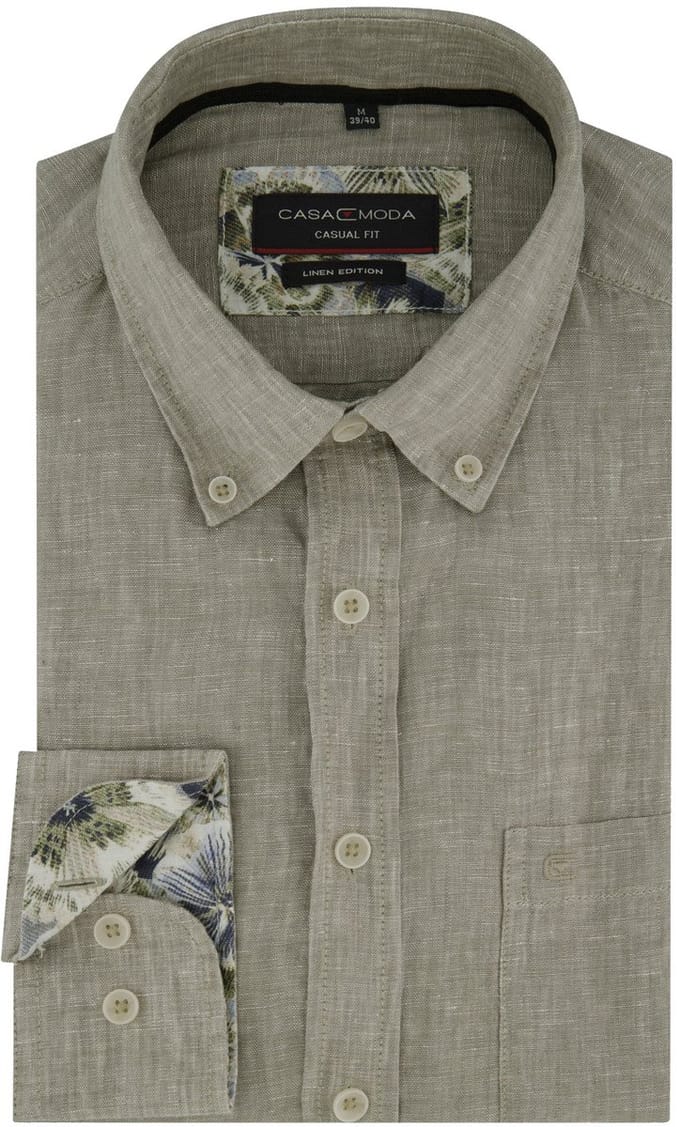 Casa Moda casual overhemd grijs