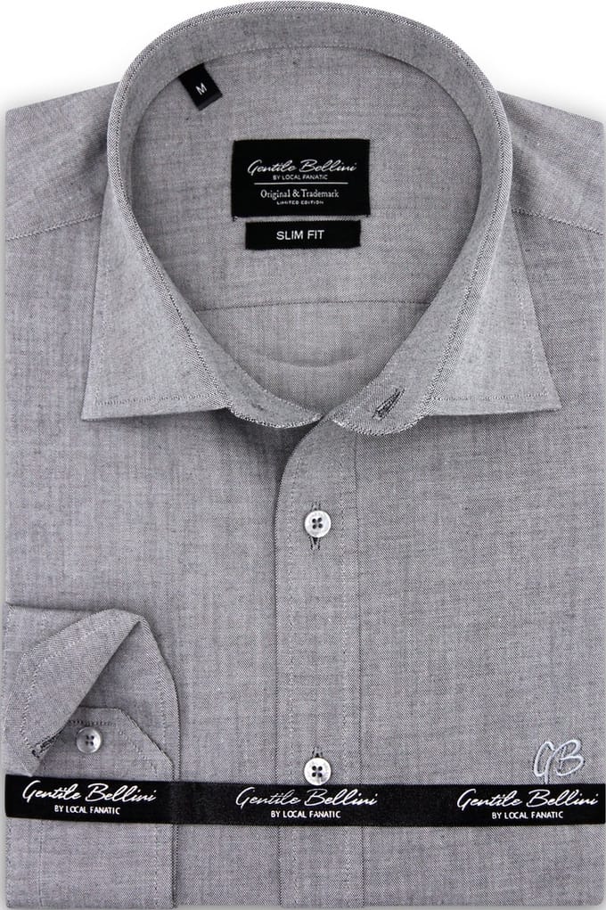 Heren Oxford Overhemden Lange Mouw voor Mannen Slim Fit