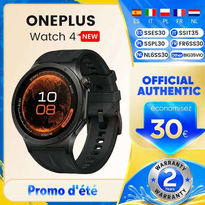 OnePlus Watch 4 - Midnight Titanium - 47mm