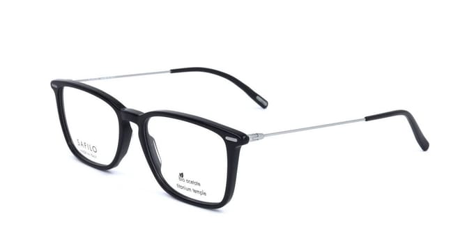 Safilo LINEA T 12 Black silver 54/17/145 MAN Brilmonturen