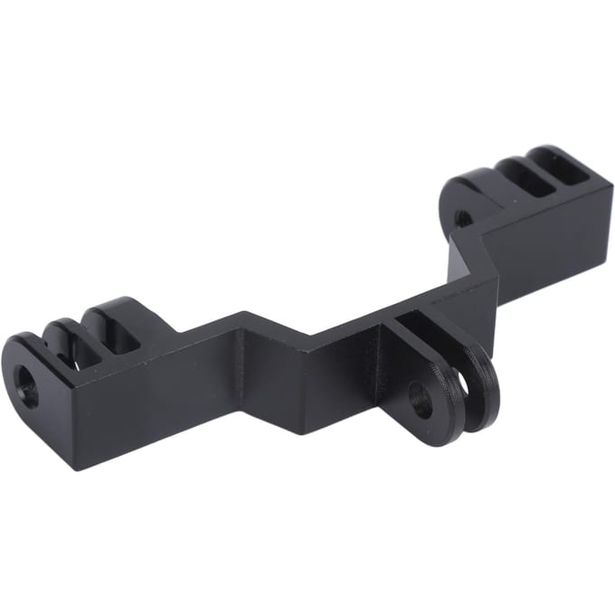 Dubbele Twin Head Bewegingscamera Mount Adapter Dubbele Standaard Adapter Beugel Aluminiumlegering voor GoPro black