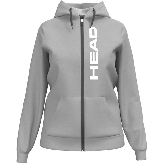 HEAD Club Original Full Zip Sportjas Dames-Lichtgrijs
