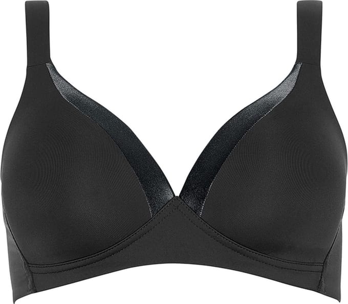 Naturana - Soft bh met glansband - 5119 - Zwart - 80C