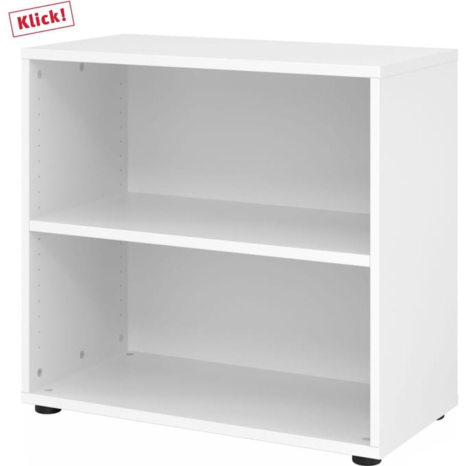 Breno legbord, 2 OH, 28 kg per legbord, B 800 x D 400 x H 748 mm, spaanplaat, wit