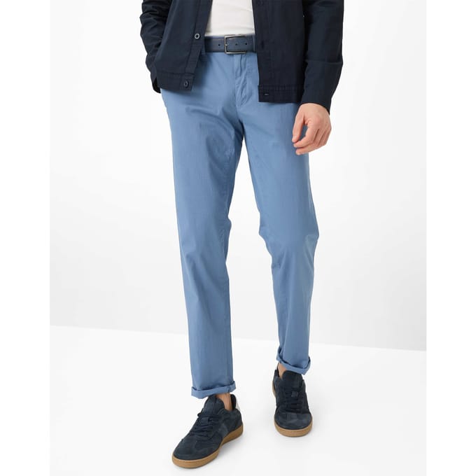 Brax Heren Chino  Style FABIO RIVIERA, blauw, maat 34/32