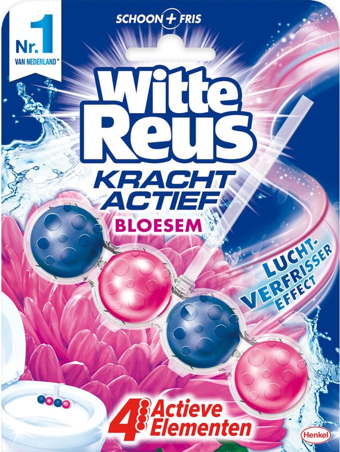 Witte Reus Toiletblok Kracht Actief Bloesem