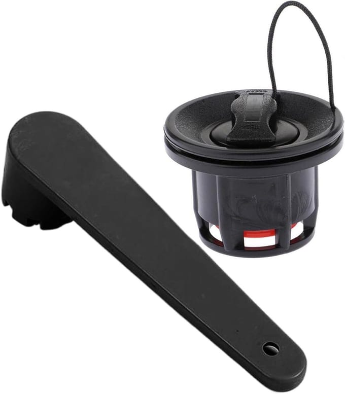 Boot Ventiel - Luchtstop - Waterpret - Dubbele Seal - 2 stuks - Zwart