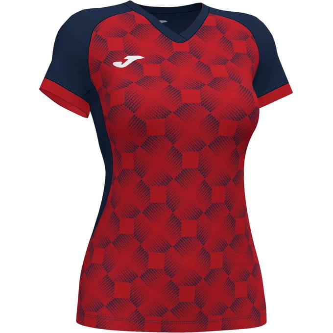 Dames Joma Supernova Iii T-shirt Marinerood Rood - XXS