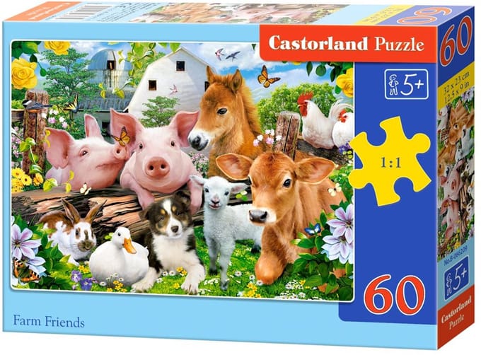 Legpuzzel 60 stukjes Vrienden van de boerderij B-066209