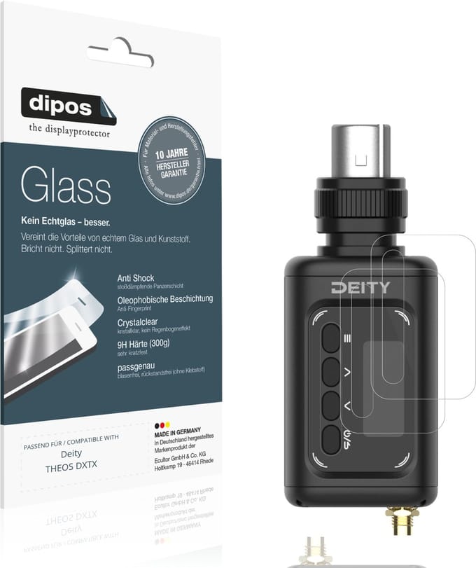 dipos – 2x Pantserfolie geschikt voor Deity THEOS DXTX | 9H Screenprotector