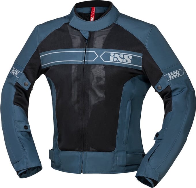 IXS Evo-Air Blauw Zwart Textiele Motorjas - Jas