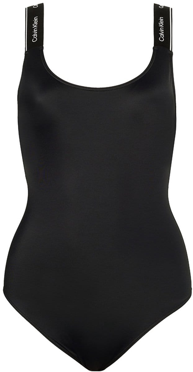 Calvin Klein dames badpak straps logo zwart