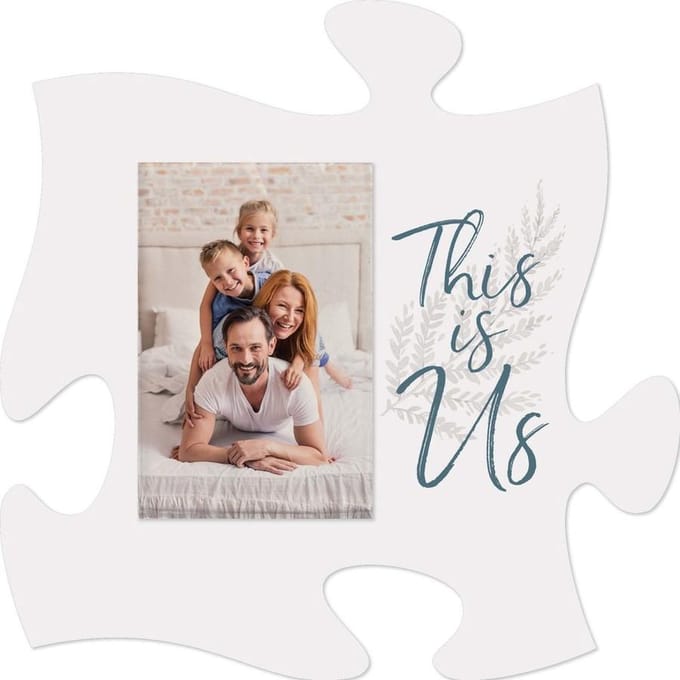 Puzzelstuk met fotolijst  This is us