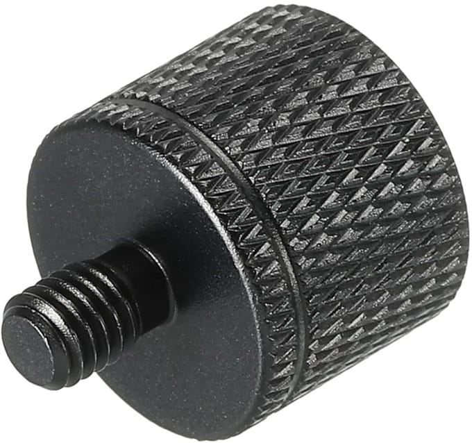 Microfoon Adapter - Schroefdraad Converter - Standaard Bevestiging - Aluminiumlegering - 1/4 naar M5 - Zwart