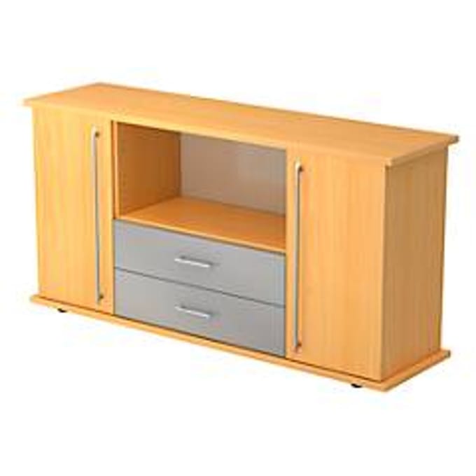 Sideboard met 2 schuifladen, beuken