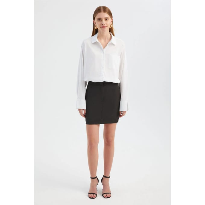 Gecombineerde Mini Shirt Jurk