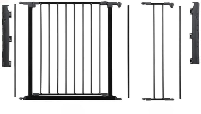 Babydan Flex Traphekje - Overloop - 2 x deur - 184 - 192 cm - Schroefbevestiging - Zwart