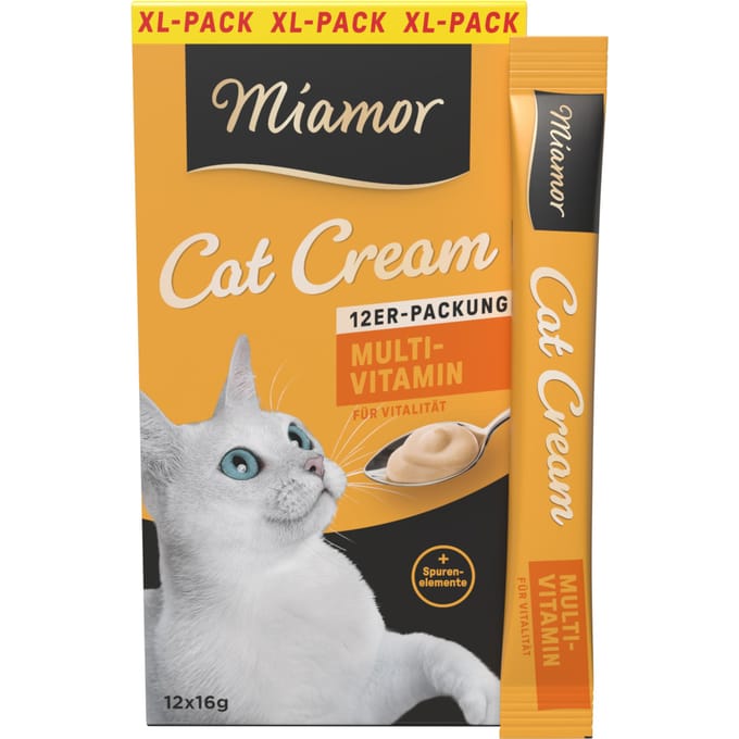 Miamor Cat Snack Multi-Vitamine Cream - 12 x 16 g