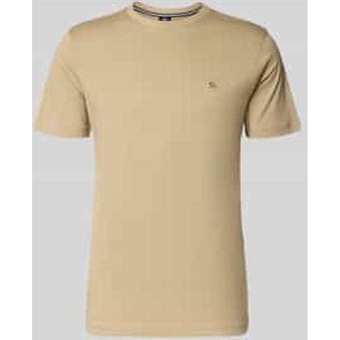 T-shirt met ronde hals en Gestikt logo