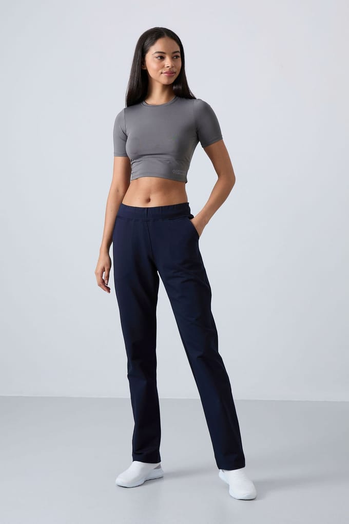 Hoge Taille Rechtonde Sweatpants