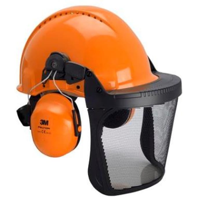 3M Forest XA007707350 Boshelm Met geïntegreerd vizier Oranje