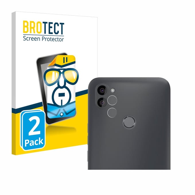 BROTECT - Screenprotector voor Gigaset GS5 Lite (Voor+Camera) - Folie Beschermfolie transparant 2 Stuks