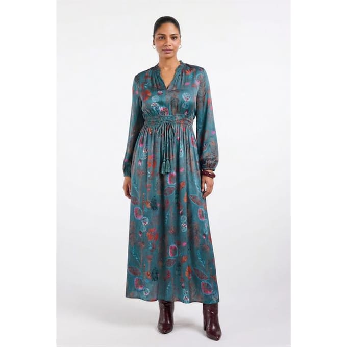 DIDI Dames Dress Alma Green Mystara print maat 40