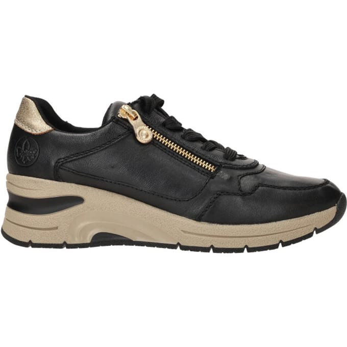 Rieker Sneakers - Dames - Zwart - Maat:40