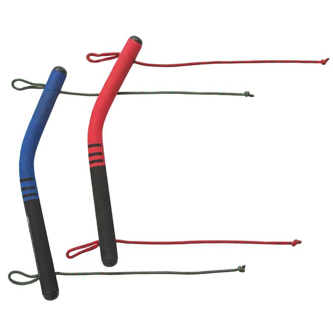 Invento Vliegerhandgrepen Xl Aluminium Rood/blauw 2-delig