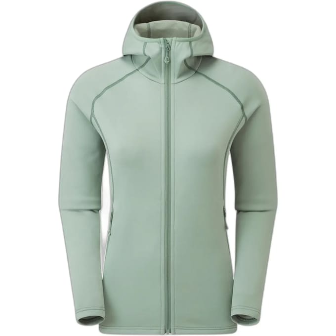 Montane F Fury Hoodie, fleecetrui, dames, groen