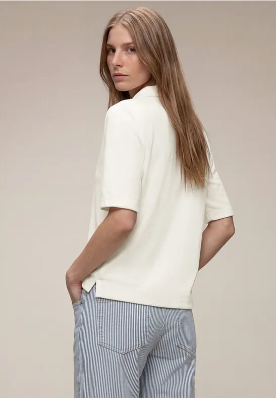 Shirt met korte mouwen en knoopsluiting