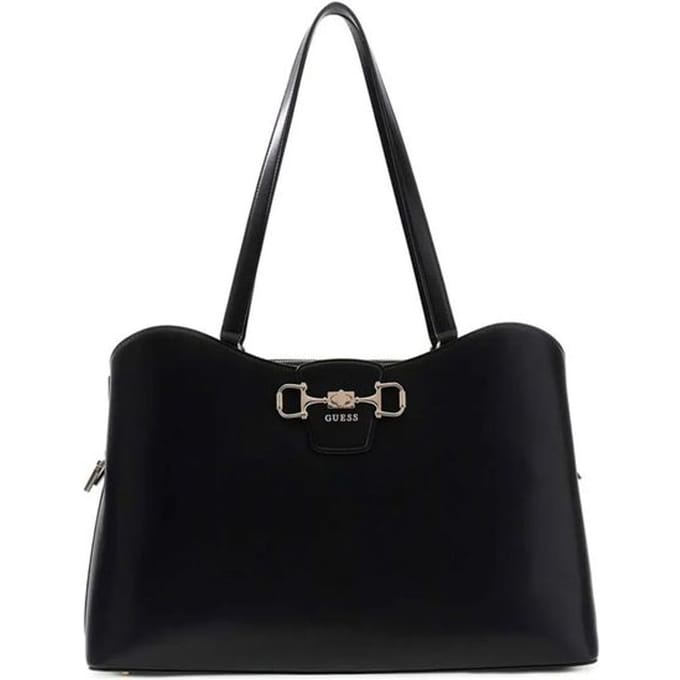 GUESS schoudertas shopper Janie Tote Bag Black zwart