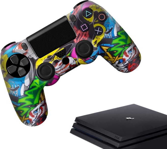 Gadgetpoint - Hoesjes & Skins voor PS4, PlayStation 4 - Performance Gaming Case - Soft Grip Covers - Anti-Slip Controller Accessoires - Grafity