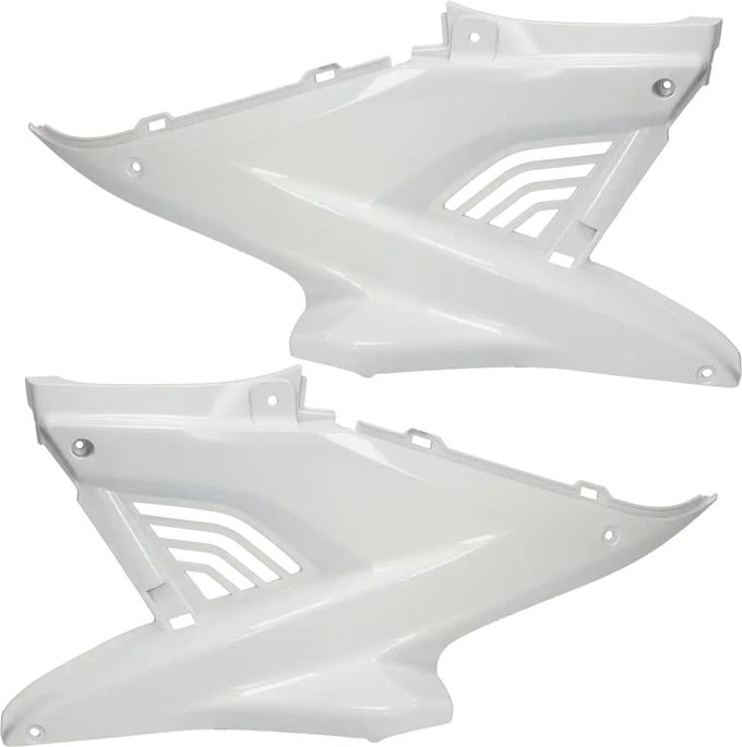 Mezoly zijschermen set voor MBK Nitro, Yamaha Aerox wit