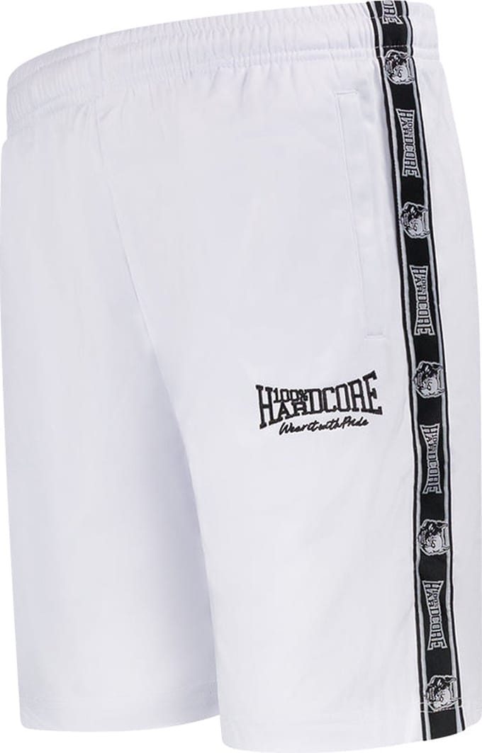 100% Hardcore Korte Trainingsbroek Essential Wit - Maat: S