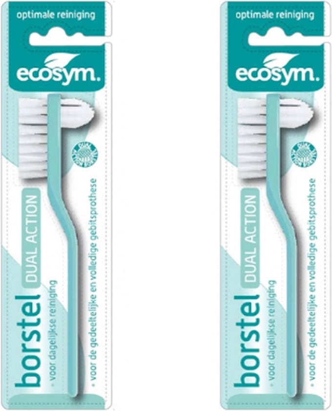 Ecosym Dagbehandeling Gebitsborstel - 2 stuks - Voordeelverpakking