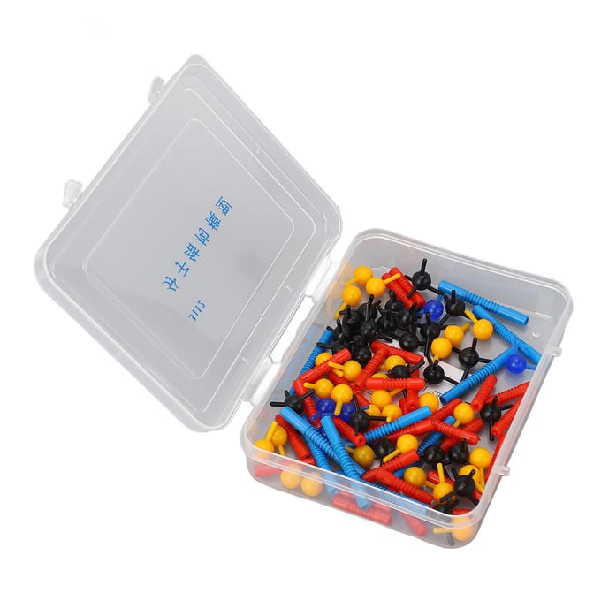 Moleculaire Structuurmodel Organische Chemie Bal-Stok Schaalmodel met Opbergdoos voor Schoollaboratorium gray