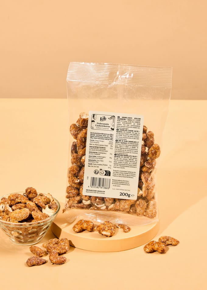 Gebrande cashewnoten salted caramel 200 g