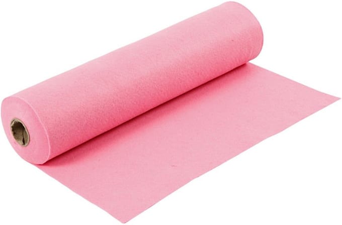 Hobbyvilt, b: 45 cm, dikte 1,5 mm, 5 m, roze